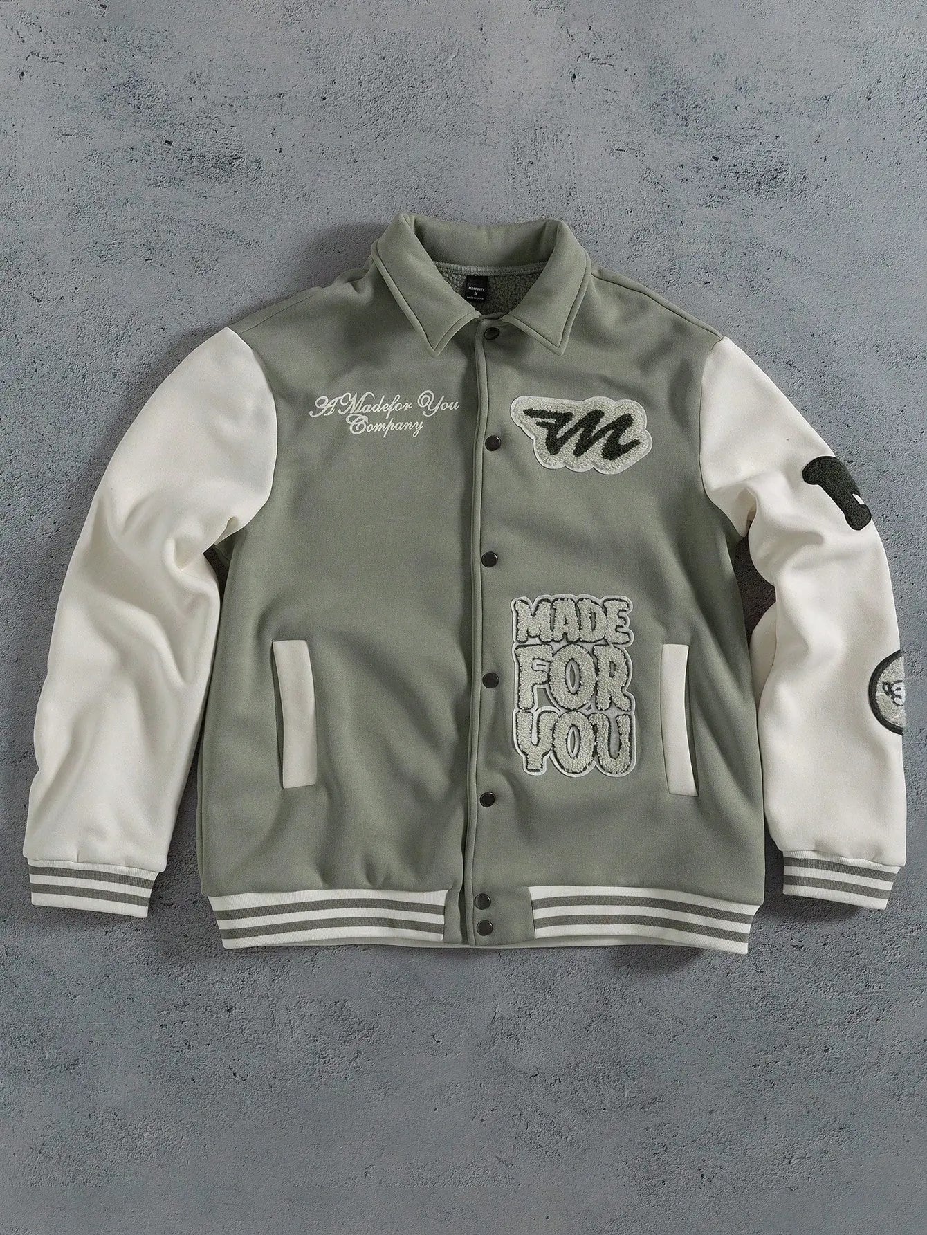 Pluto Embrace Made For You Mens Varsity Jacket Manfinity
