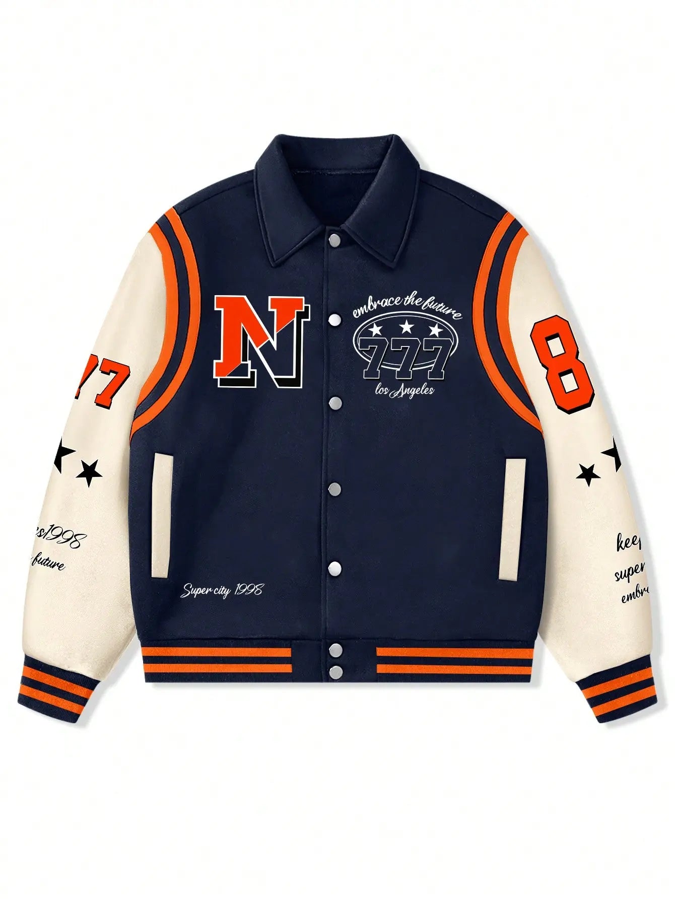 Pluto 777 Future Belief Varsity Jacket Manfinity