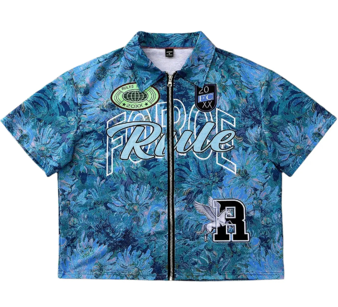 Pluto Yung Floral Flame Bowling Shirt Manfinity