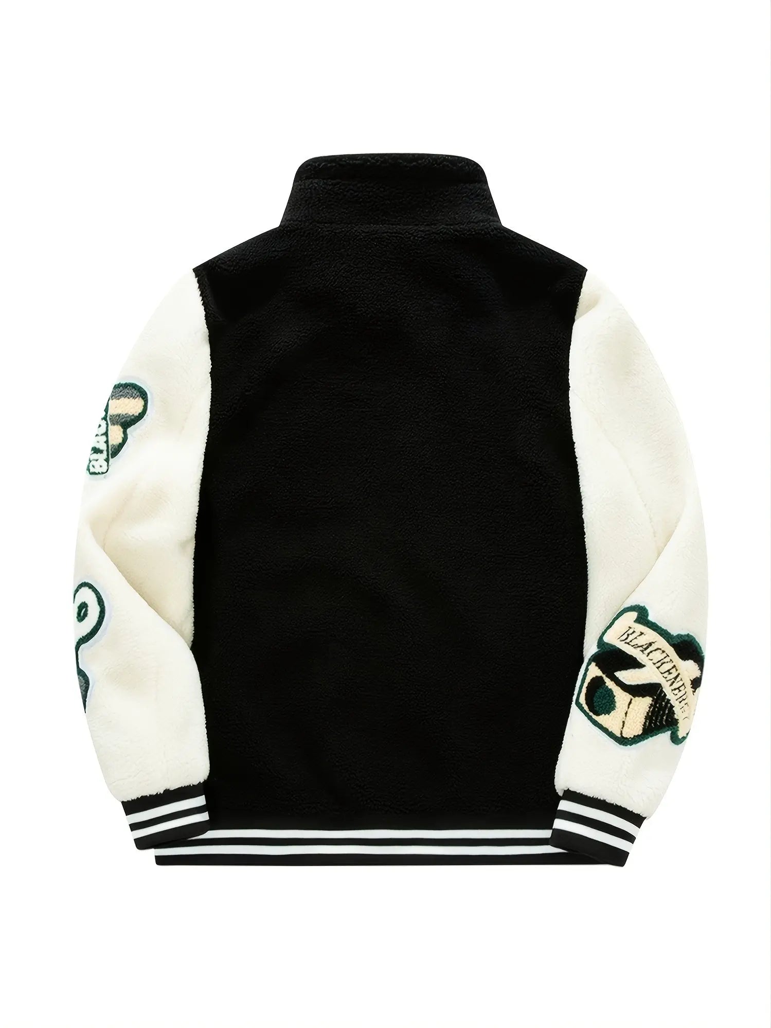 Pluto Polar Fleece Hybrid Varsity Jacket Pluto Clo uk | Official Website