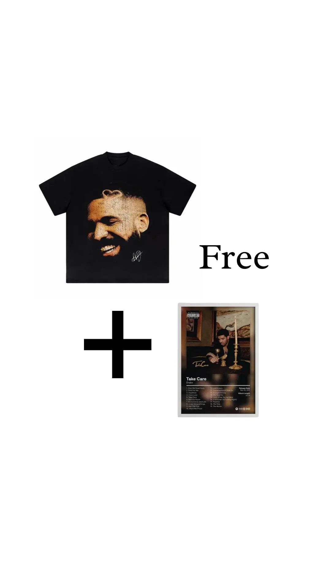 Drake Homage Graphic Tee (+ Free Poster Art) Pluto Clo uk | Official Website