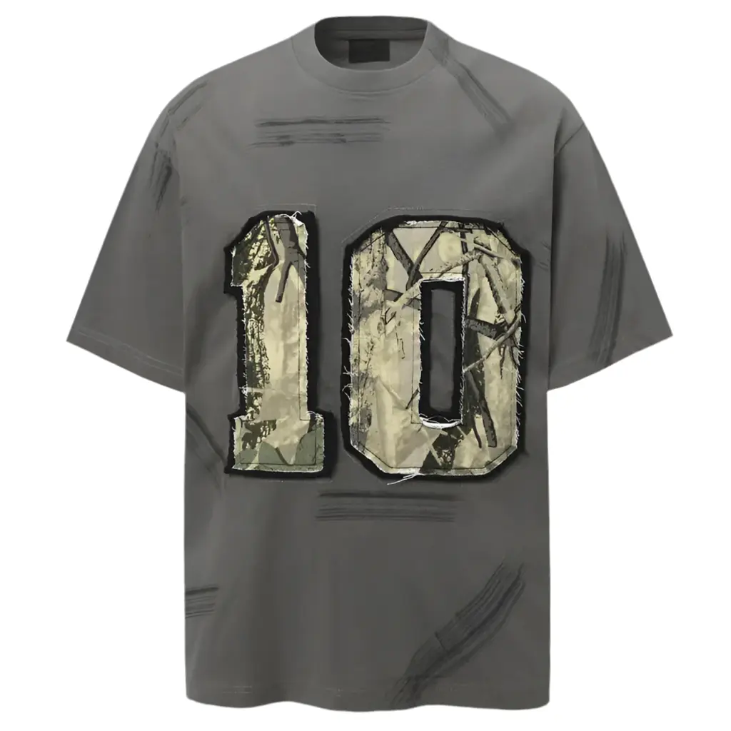 Pluto Woodland Spirit Camo No. 10 Sports Streetwear T-Shirt Pluto Clo uk | Official Website