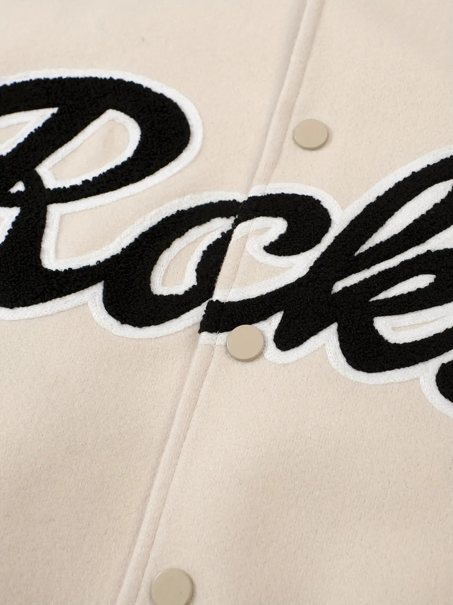 Pluto Rock Beige Varsity Jacket Pluto Clo uk | Official Website