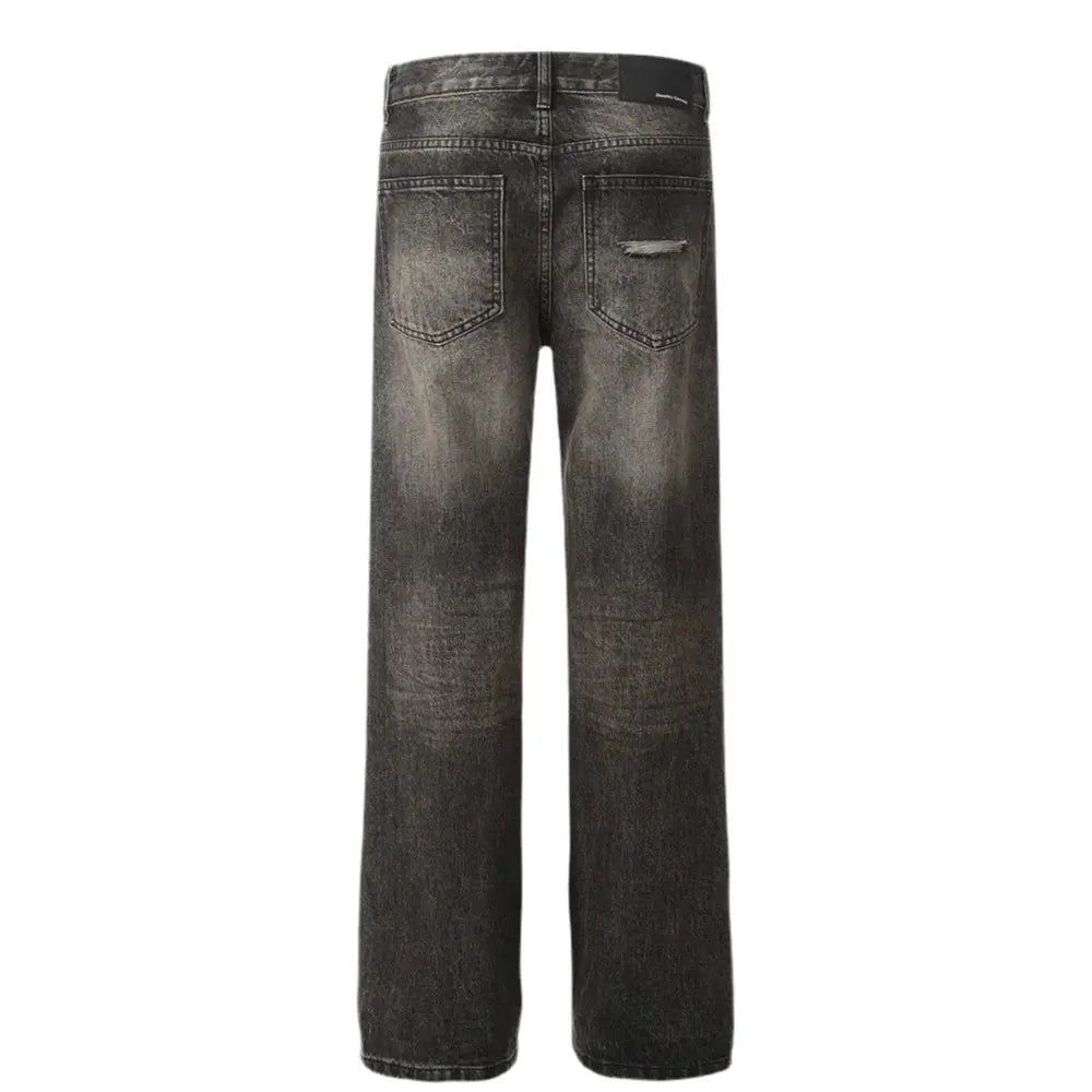 Pluto Autoshop Loose Black Jeans Pluto Clo uk | Official Website