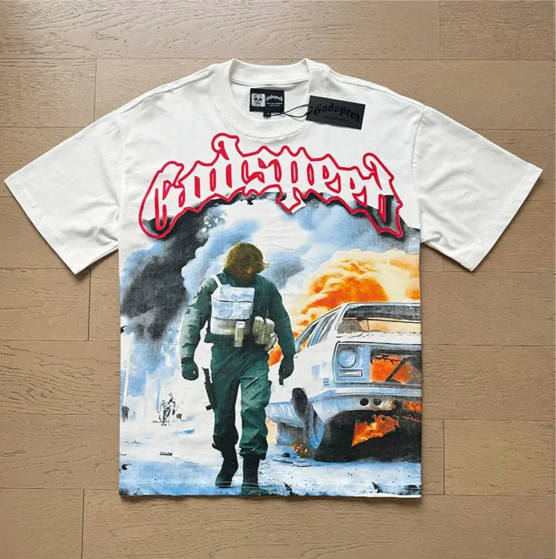 Pluto GodSpeed Aftermath Debris Graphic T-Shirt White Pluto Clo uk | Official Website