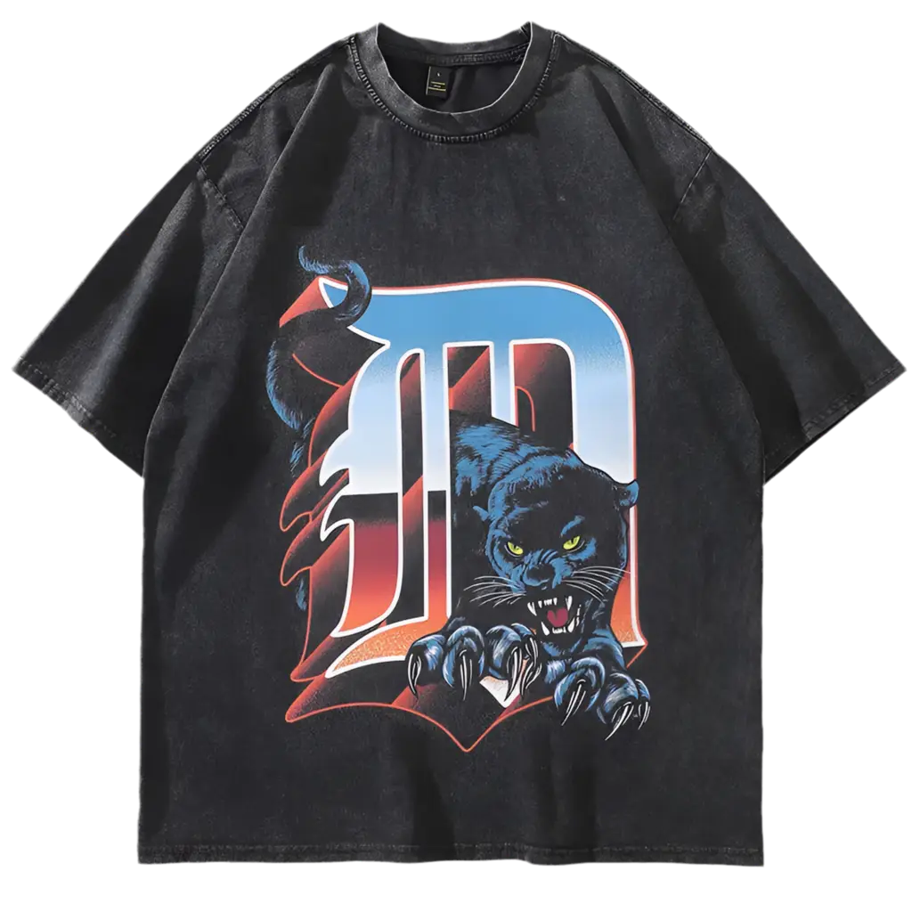 Pluto Panther Patrol Over sized T-Shirt Pluto Clo uk | Official Website