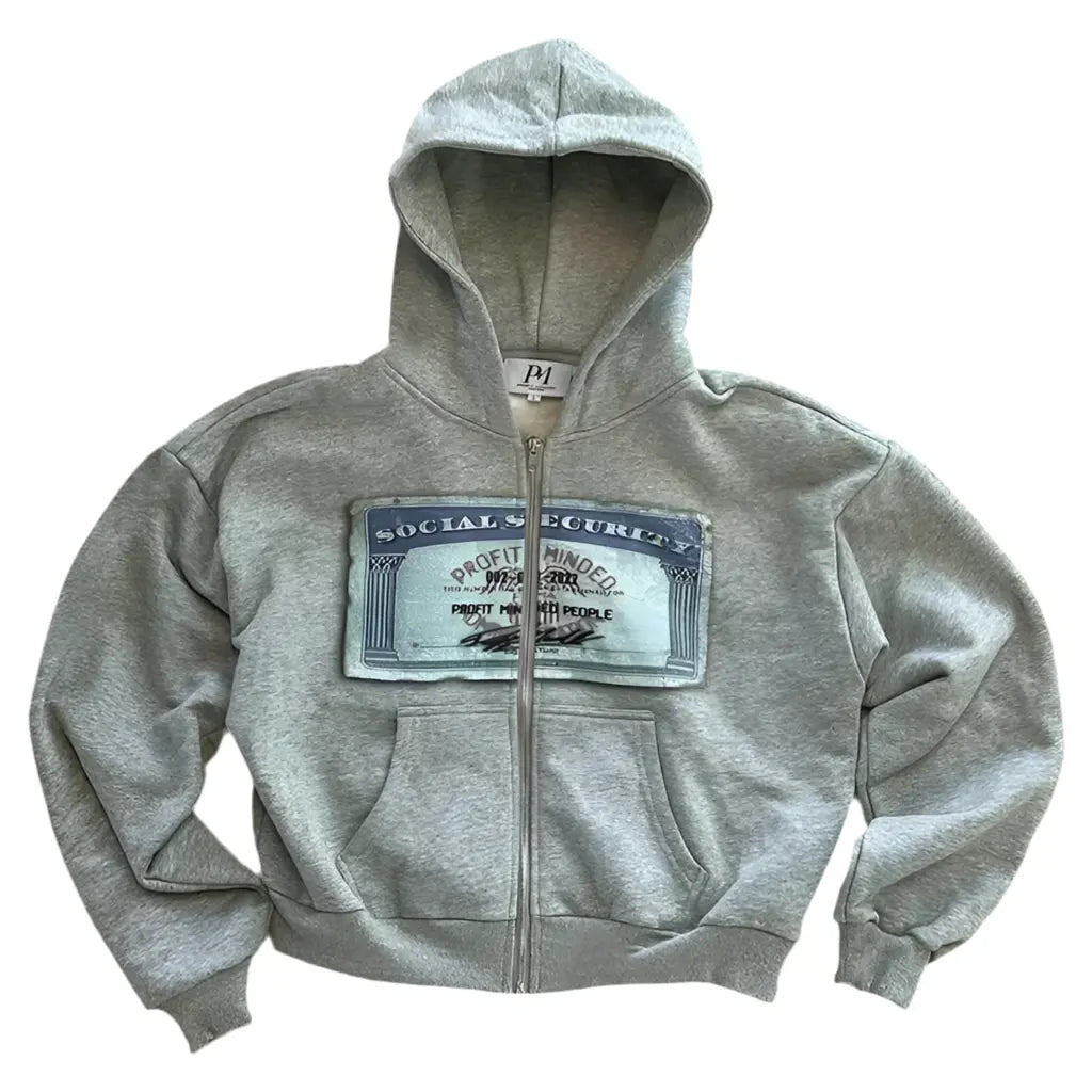 Pluto Y2K Social Security Zip up Hoodie Unisex Pluto Clo uk | Official Website
