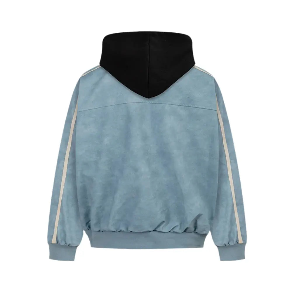 Pluto Spliced Azul Zip up Hoodie Pluto Clo uk | Official Website