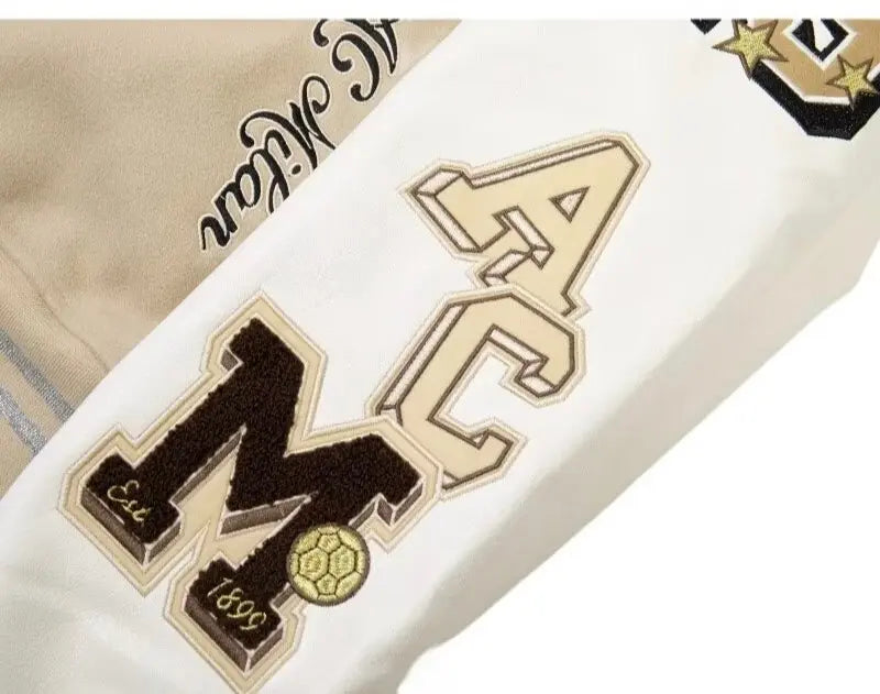 Pluto Ac Milan Varsity Jacket Beige Pluto Clo uk | Official Website