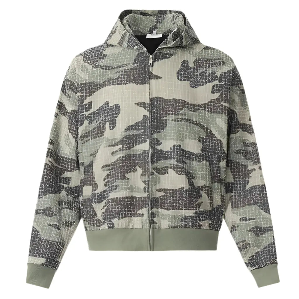Pluto Camo’D Out Zip up Hoodie Pluto Clo uk | Official Website