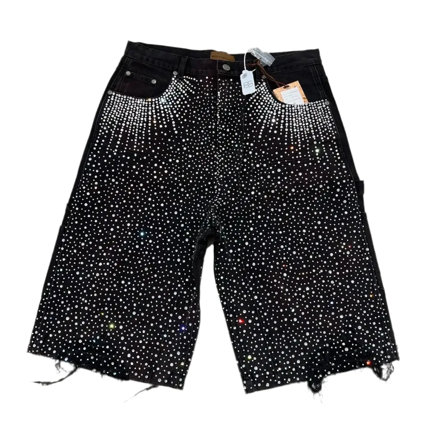 Pluto Cow boy Rhinestone Menās Streetwear shorts Black/ Grey-Purple Pluto Clo uk | Official Website