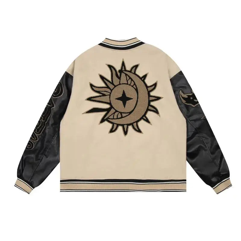 Pluto Flame Aura Varsity Jacket Pluto Clo uk | Official Website