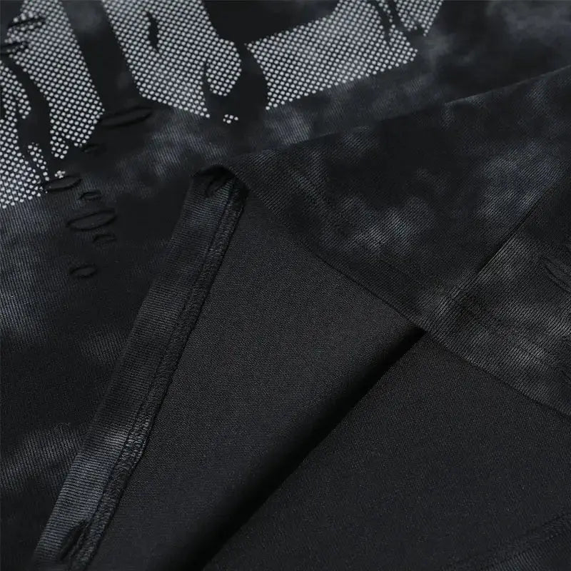 Pluto Times of Smoke washed Jersey T-Shirt Black/white Pluto Clo uk | Official Website