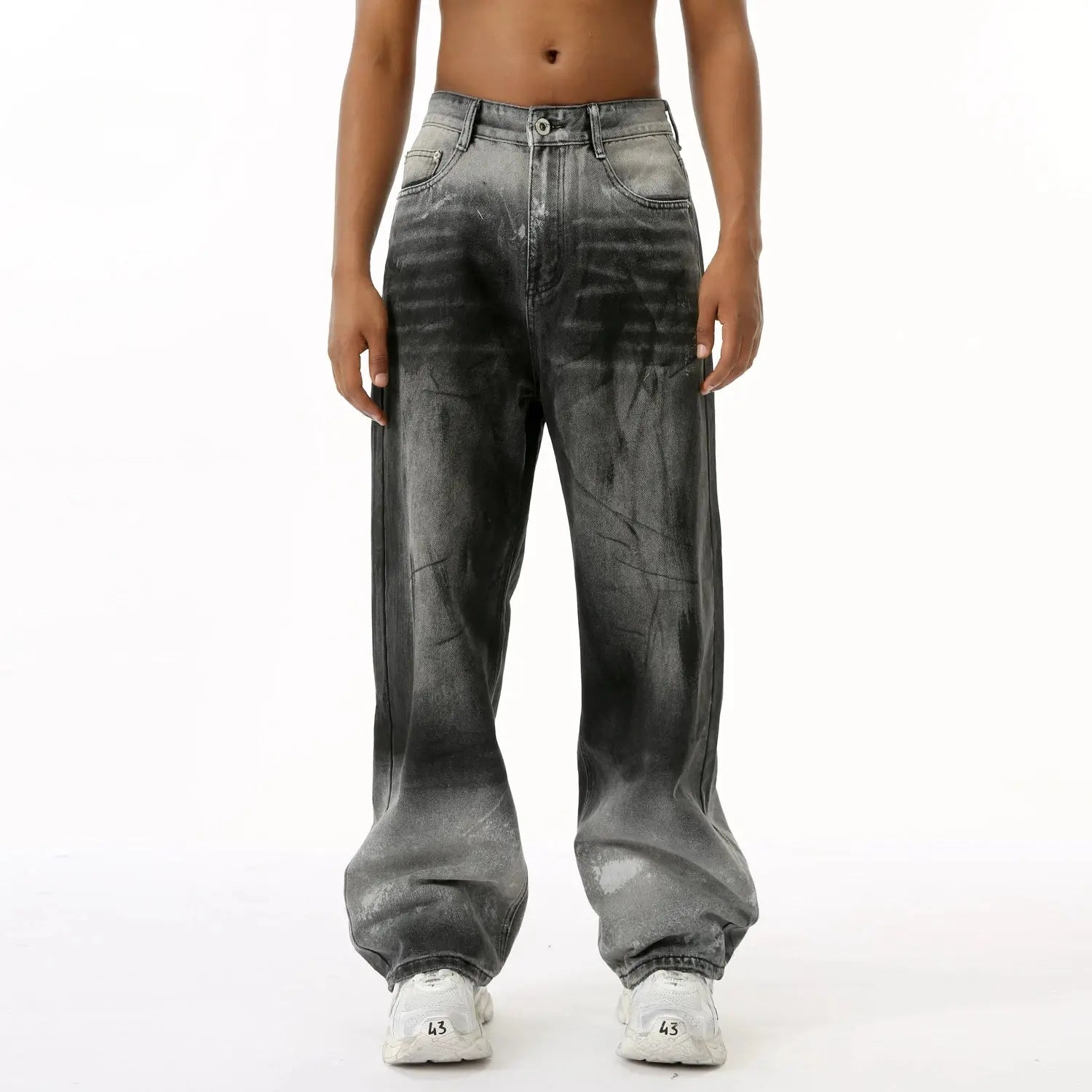 Pluto High street coal exchange 2Tone straight leg jeans Pluto Clo uk | Official Website