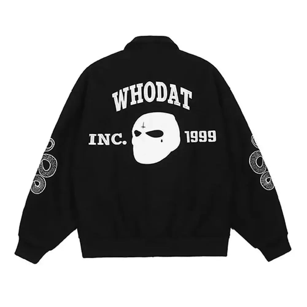 Pluto Who Dat Knockback Mens Baseball Jacket Pluto Clo uk | Official Website
