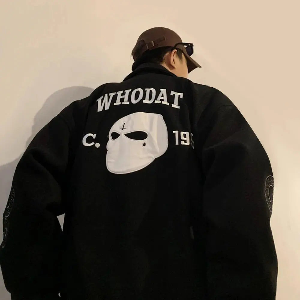 Pluto Who Dat Knockback Mens Baseball Jacket Pluto Clo uk | Official Website