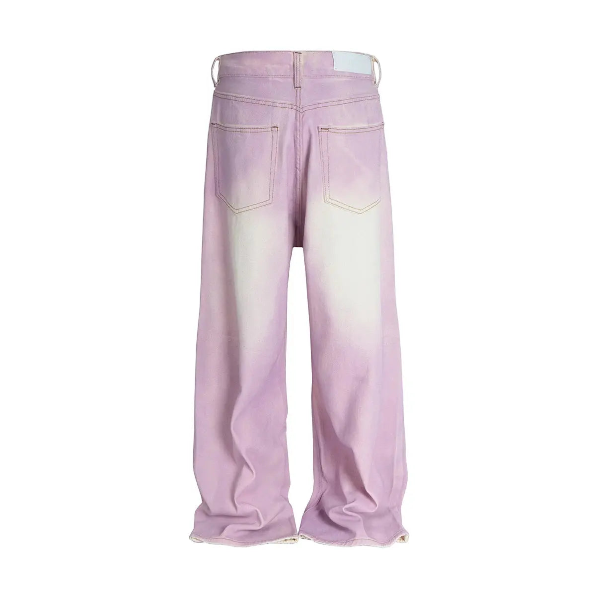 Pluto Streetwear Gradient Color Washed Pink Dirty Jeans Pluto Clo uk | Official Website