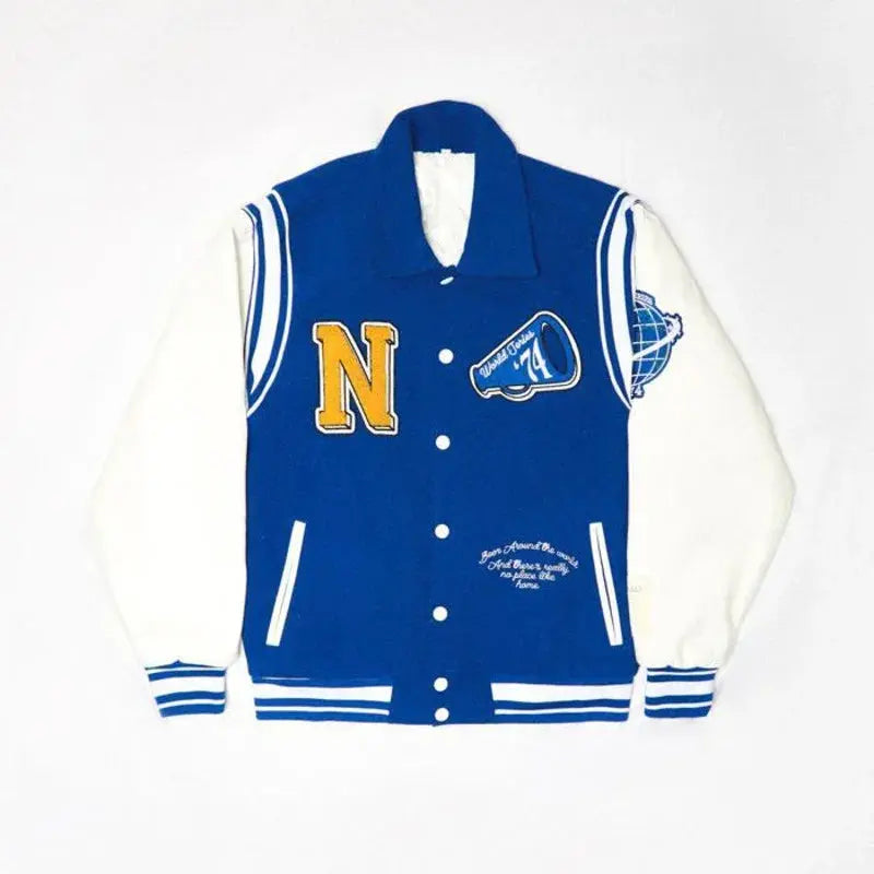Hip Hop Baseball Jacket Men Streetwear Retro PU Sleeve Leather Embroidery Coats Mens Harajuku Neutrals Blue Varsity Bomber Coat Pluto Clo uk | Official Website
