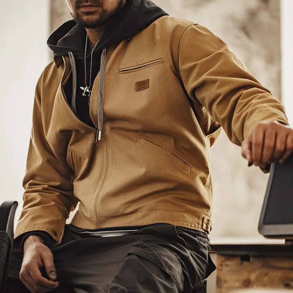 Pluto Maden Retro Canvas Detroit Hunting Jacket Pluto Clo uk | Official Website
