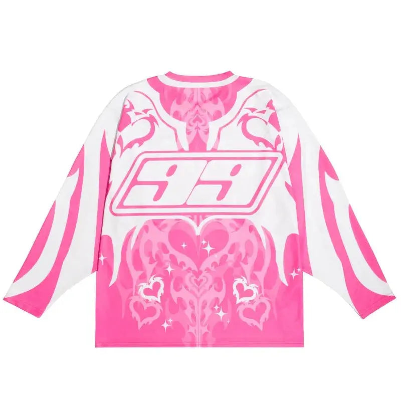 Pluto Geometi Abstract Women’s Long Sleeve Biker tee Pluto Clo uk | Official Website
