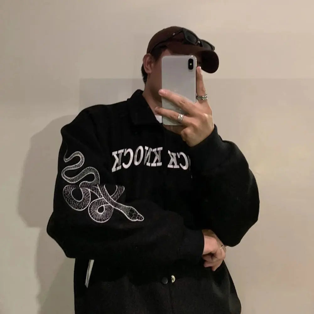 Pluto Who Dat Knockback Mens Baseball Jacket Pluto Clo uk | Official Website