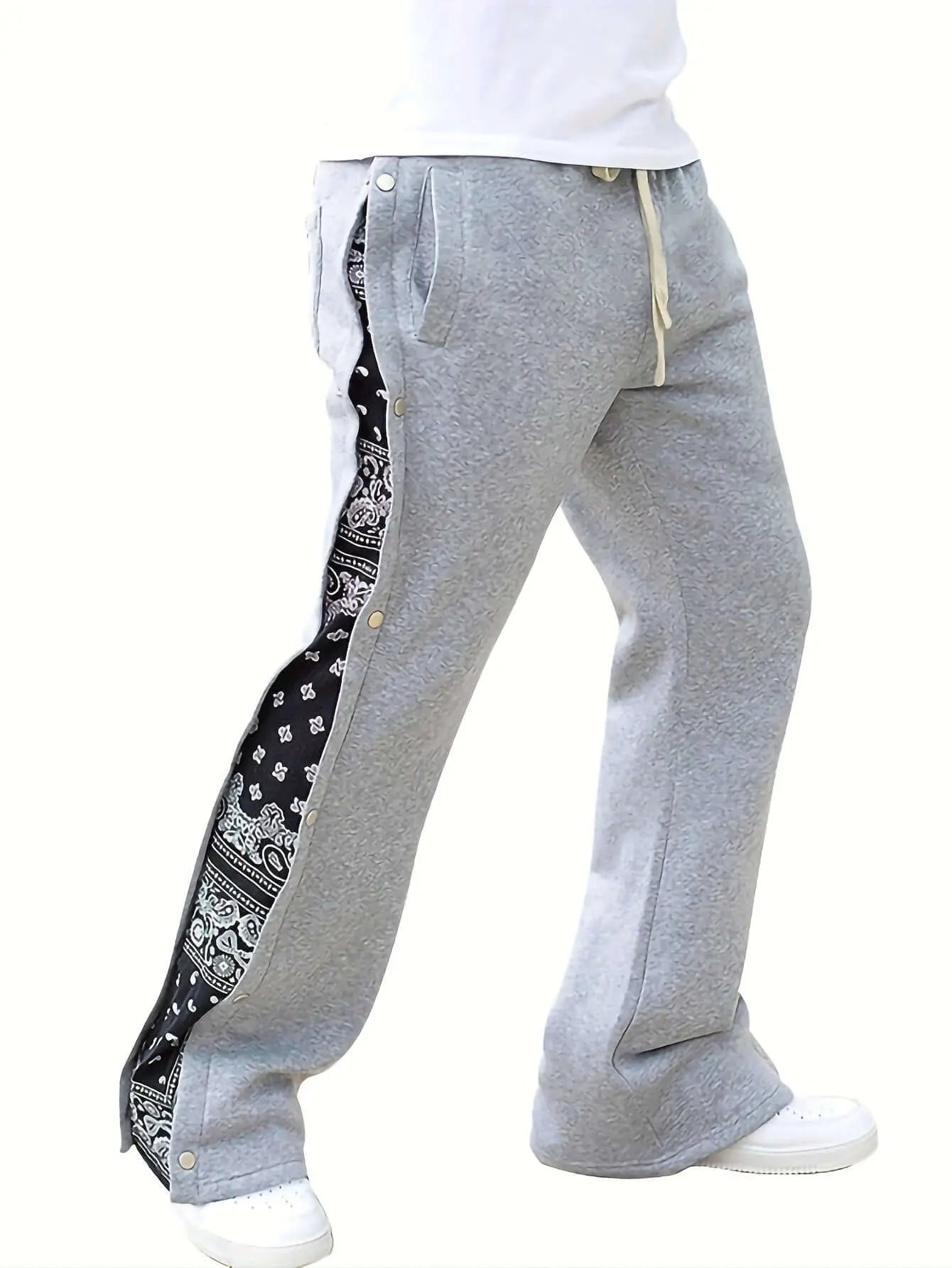 Pluto Paisley Panel Flared joggers Pluto Clo uk | Official Website