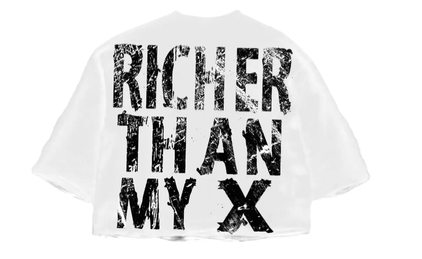 Pluto Richer Then My X Oversized Letter Tee Pluto Clo uk | Official Website