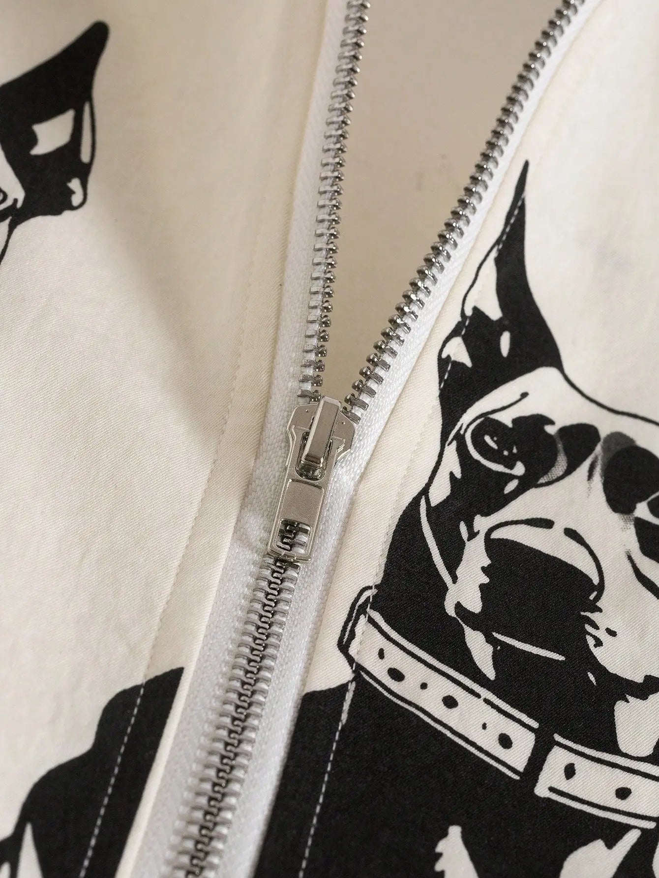 Pluto Doberman Long Sleeve Zipup Shirt Manfinity