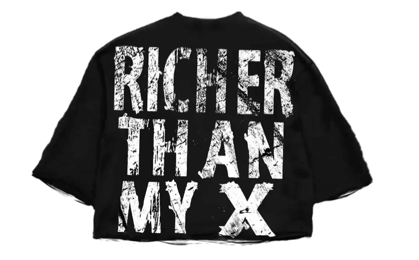 Pluto Richer Then My X Oversized Letter Tee Pluto Clo uk | Official Website