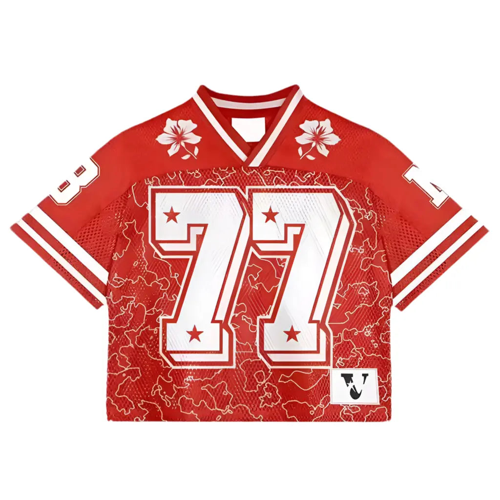 Pluto Floral Bloods Jersey Streetwear T-shirts Pluto Clo uk | Official Website