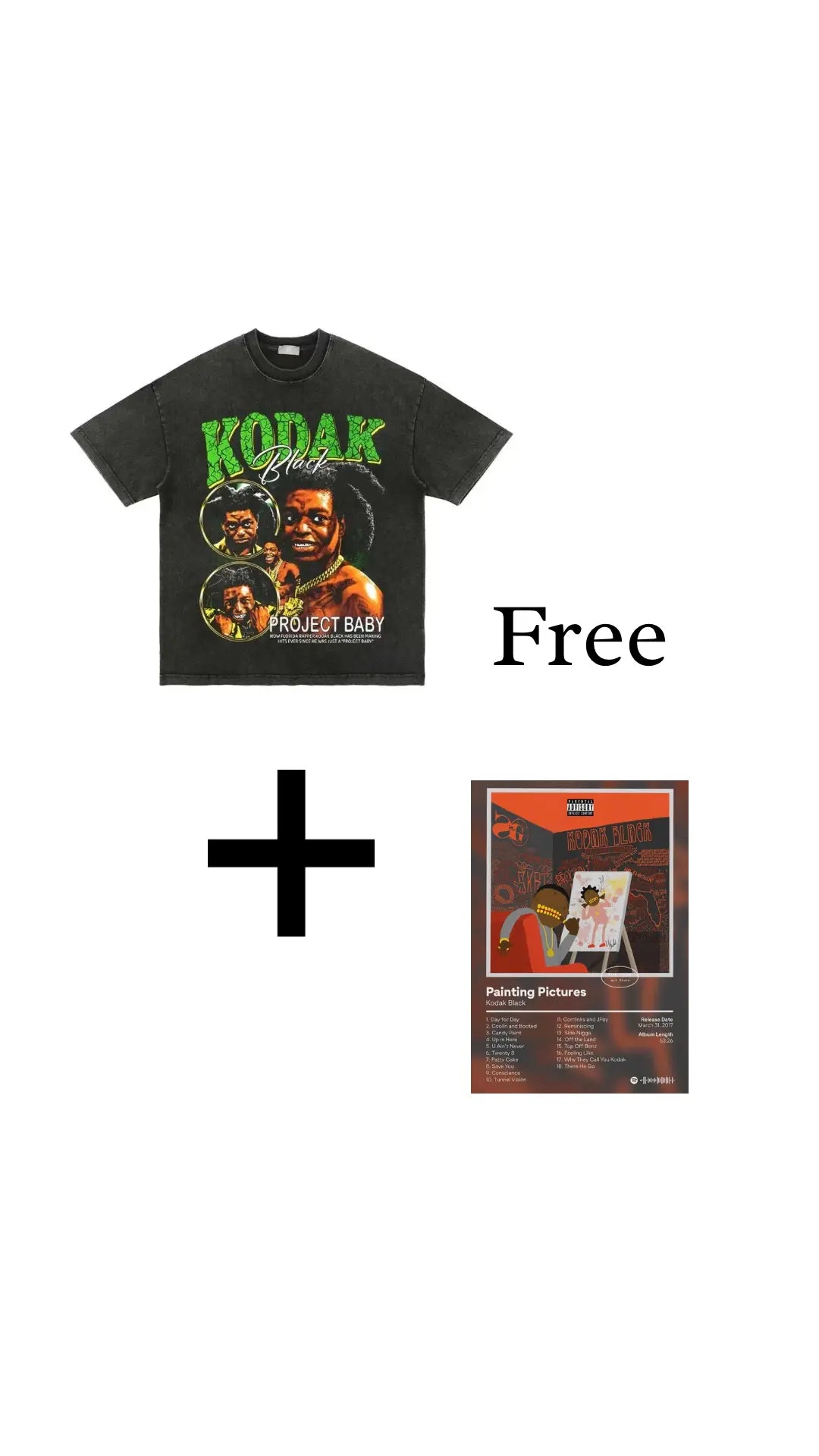 Kodak Black Homage Graphic Tee V1 (+ Free Poster Art) Pluto Clo uk | Official Website