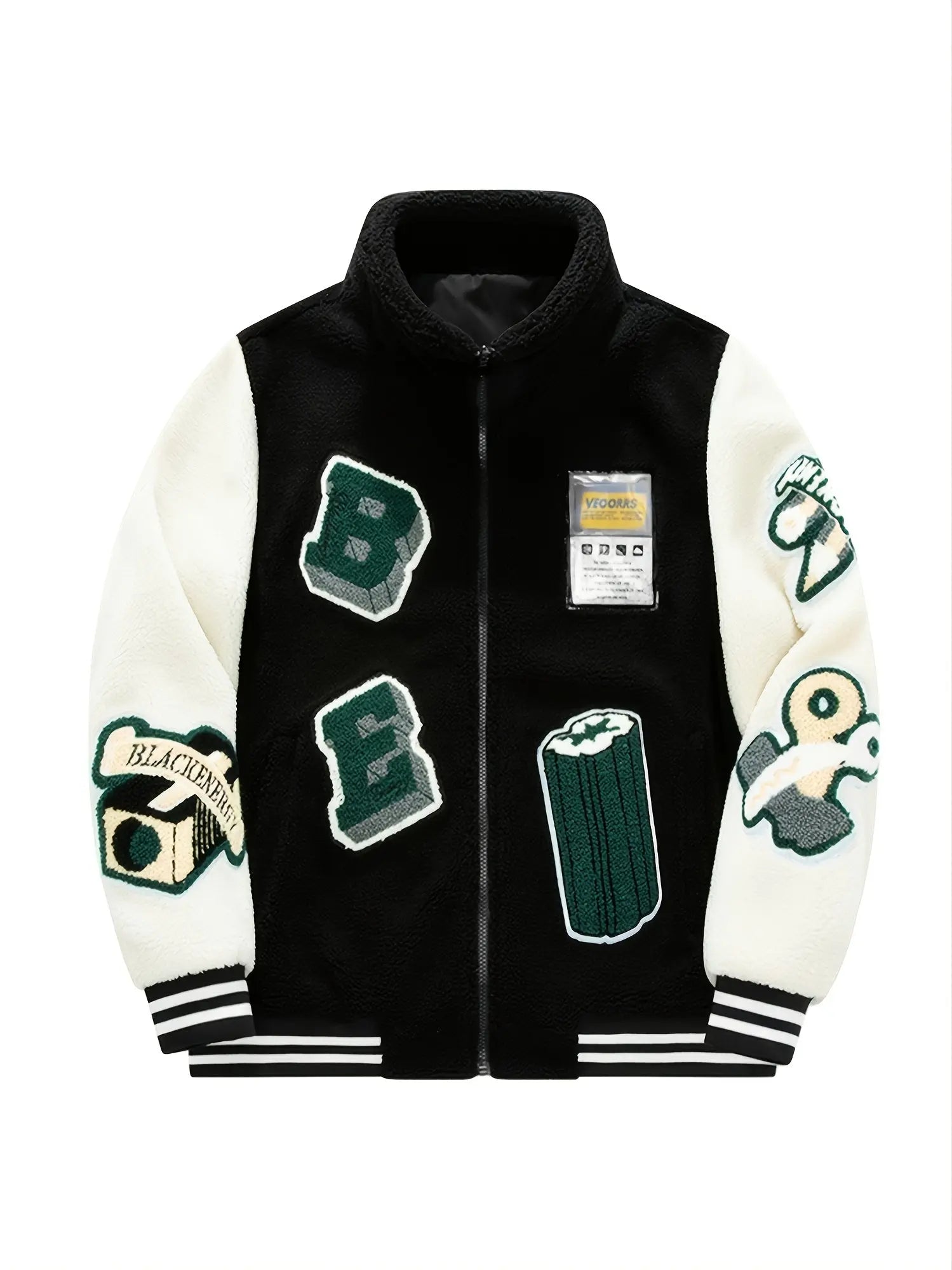 Pluto Polar Fleece Hybrid Varsity Jacket Pluto Clo uk | Official Website