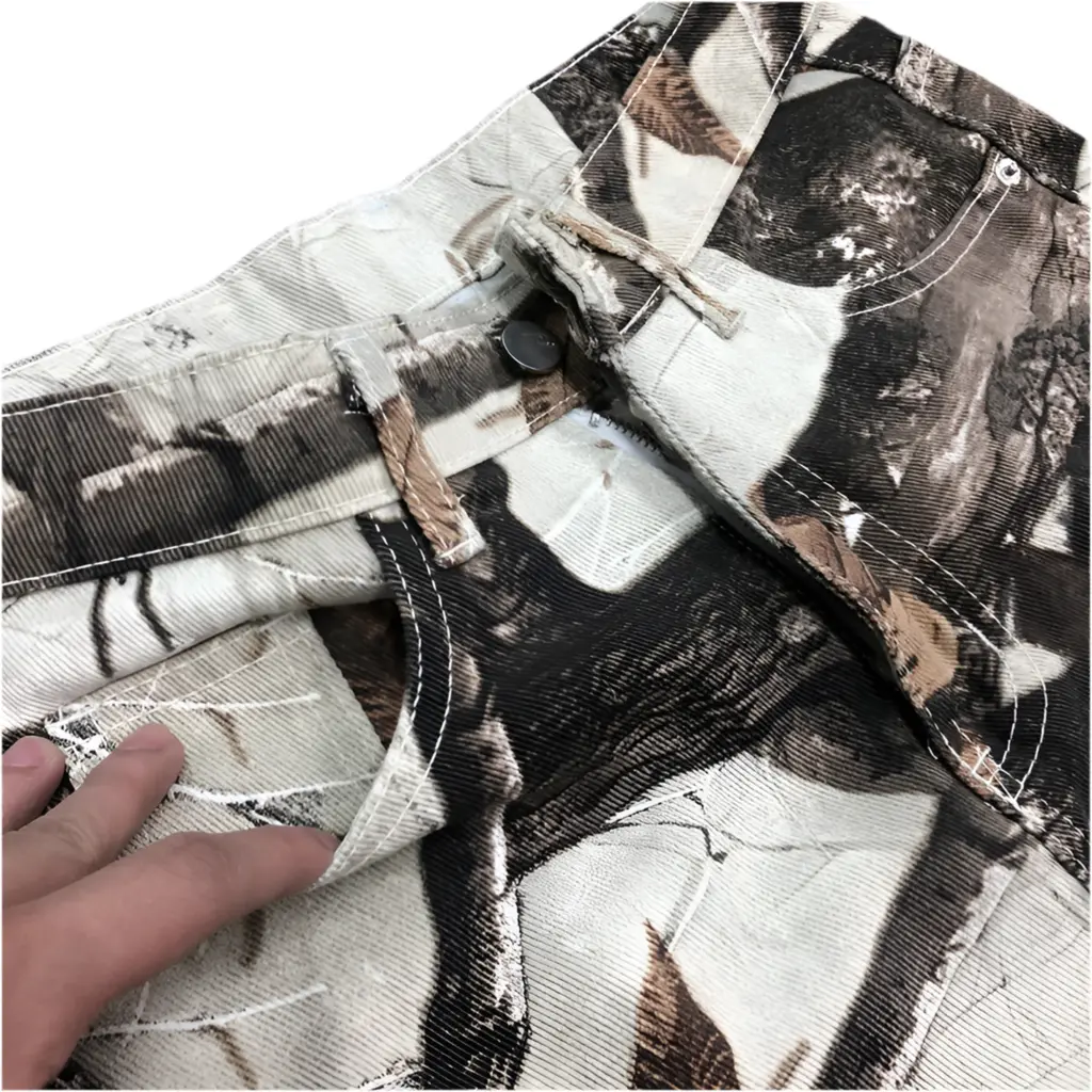 Pluto Autumn light camo patterned Men Cargo Pants Pluto Clo uk | Official Website