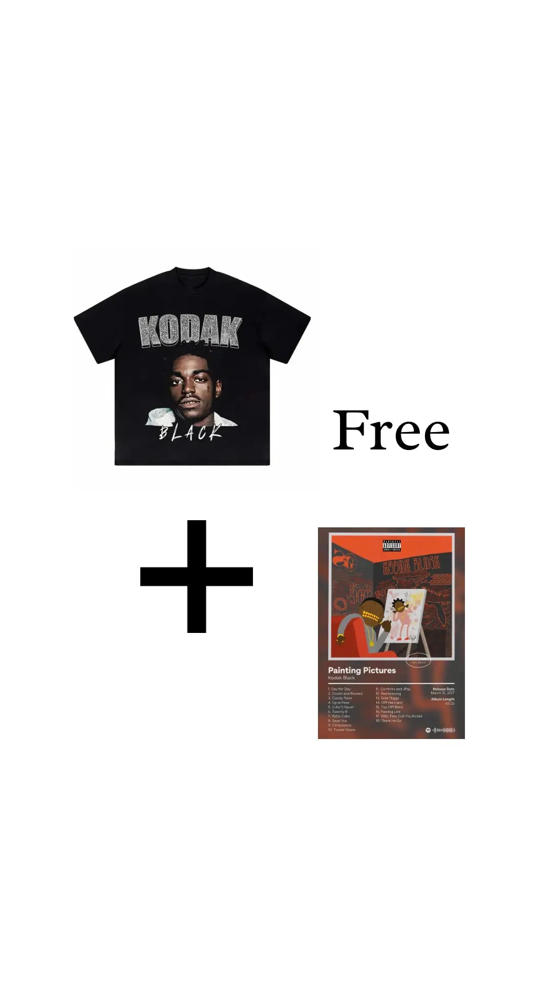 Kodak Black Homage Tee V2 (+ Free Poster Art) Pluto Clo uk | Official Website