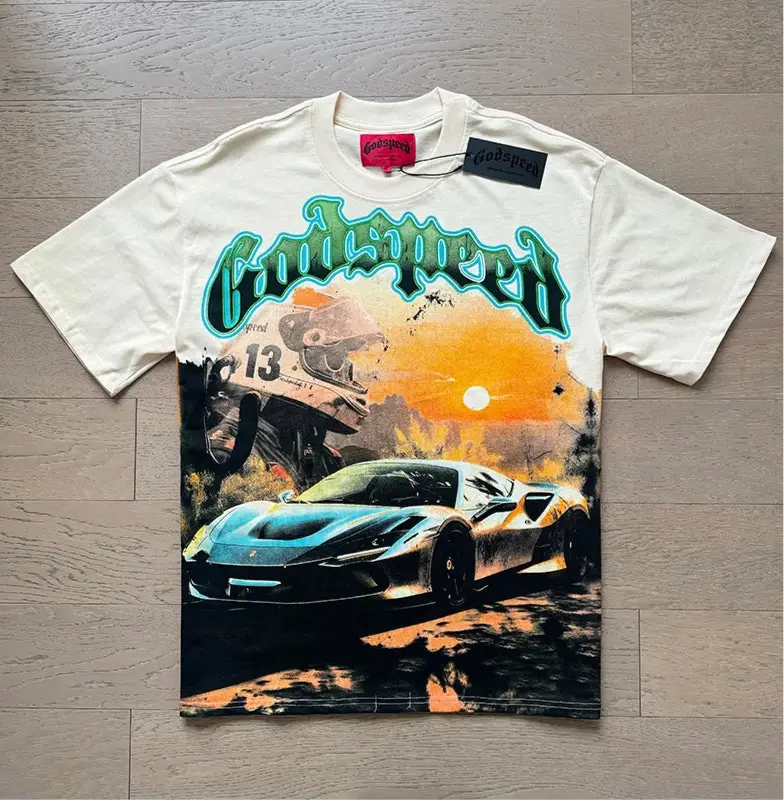 Pluto GodSpeed Sunset Drive Graphic Streetwear T-Shirt Pluto Clo uk | Official Website