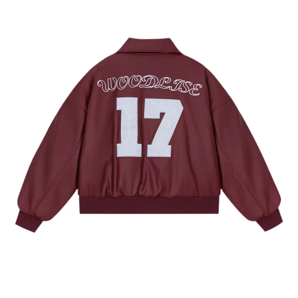 Pluto Red Risk Wood Lise Retro Highstreet Racer Jacket Pluto Clo uk | Official Website