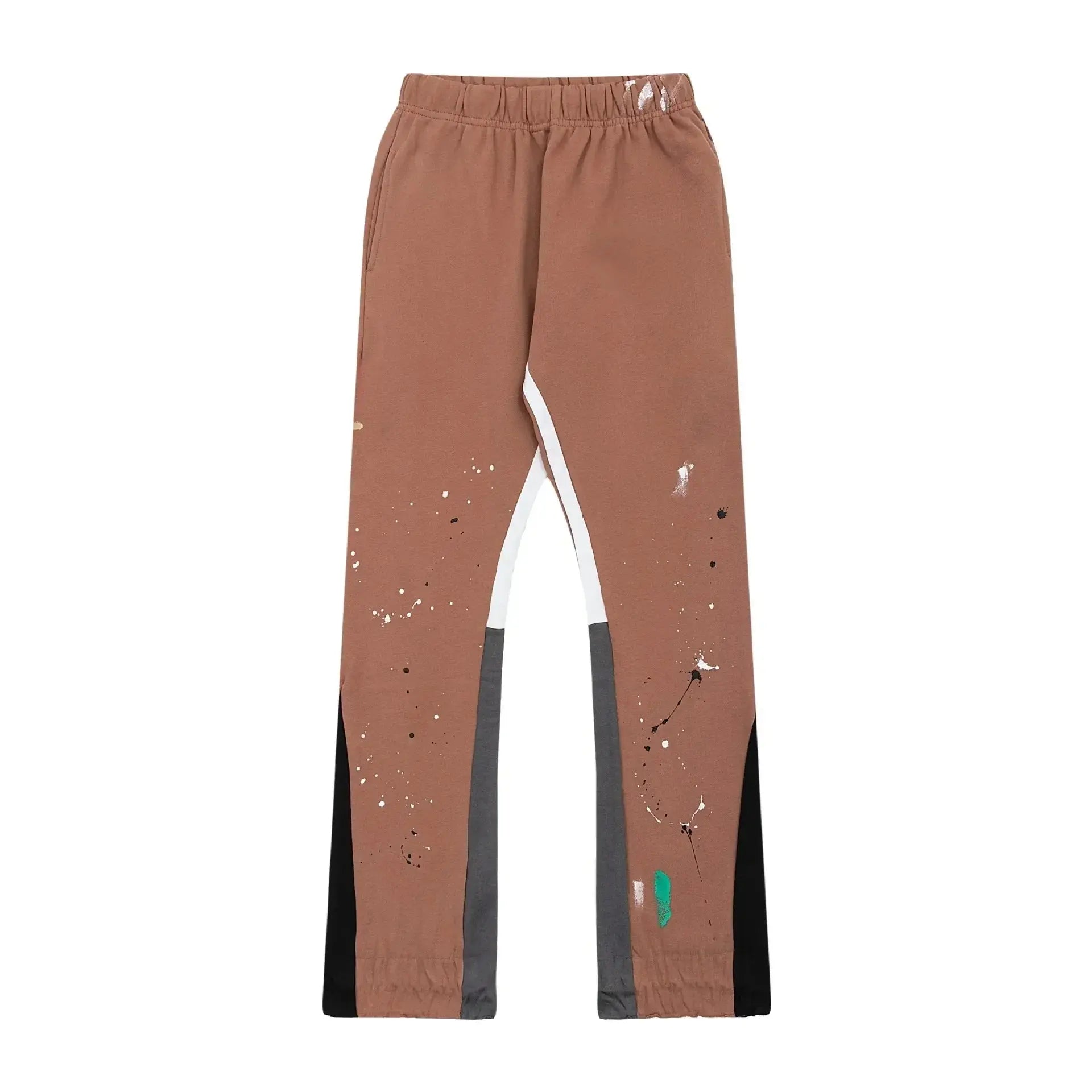 Pluto Retro Tie Dye Graffiti panel Flared Joggers Pluto Clo uk | Official Website