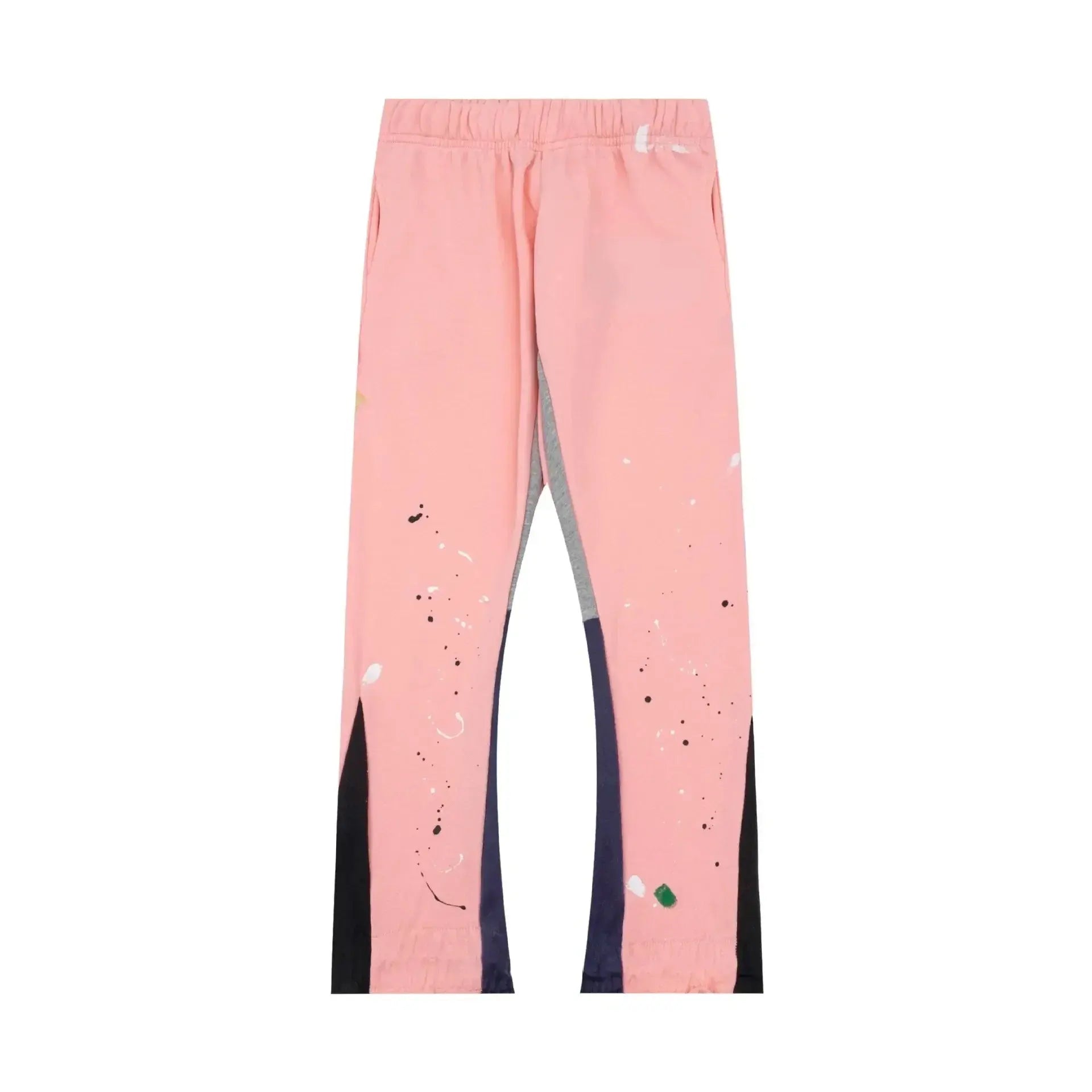 Pluto Retro Tie Dye Graffiti panel Flared Joggers Pluto Clo uk | Official Website