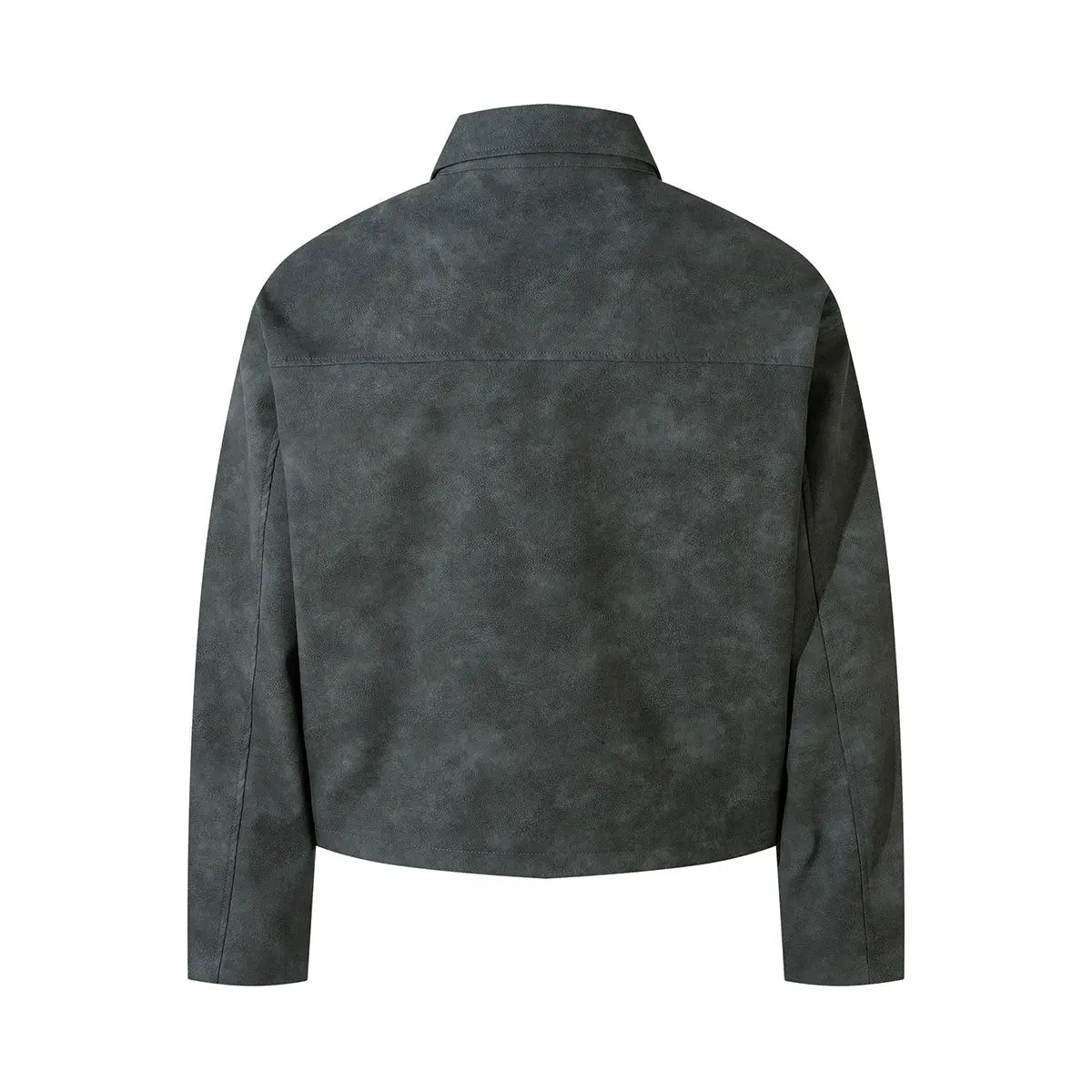 Pluto Gold Truck Boxy Leather Jacket Dark grey Pluto Clo uk | Official Website