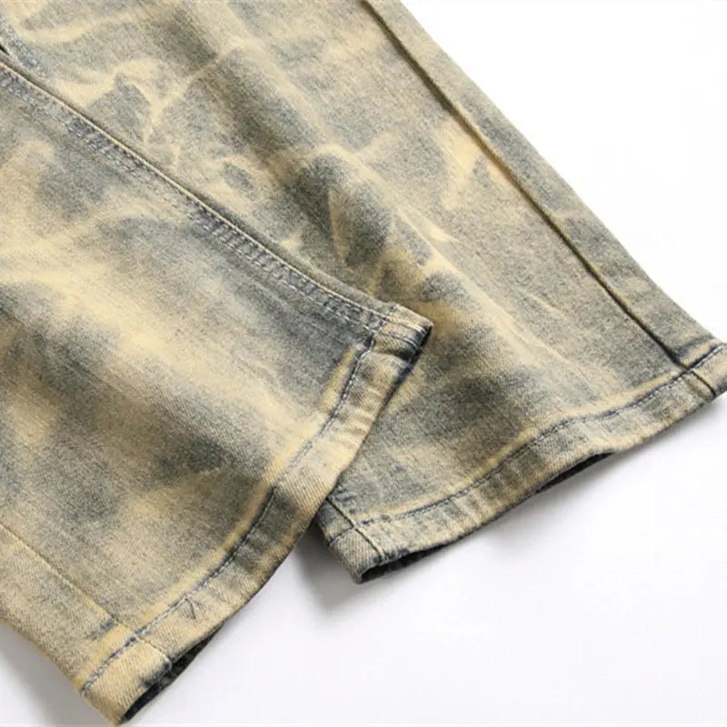 Pluto Spliced Sand Slim fit Dirty jeans Pluto Clo uk | Official Website