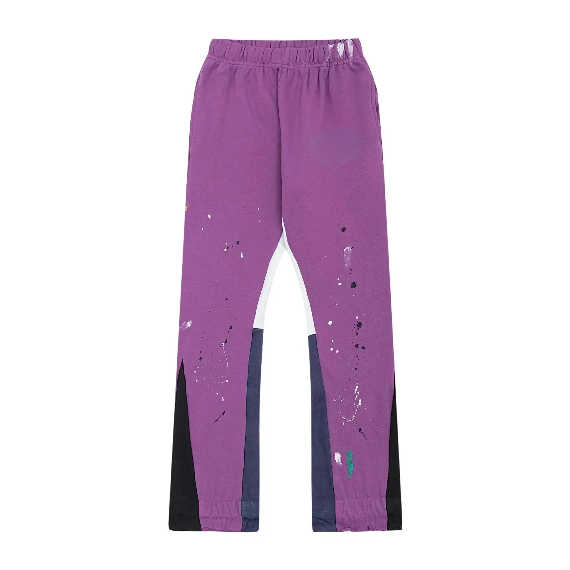 Pluto Retro Tie Dye Graffiti panel Flared Joggers Pluto Clo uk | Official Website