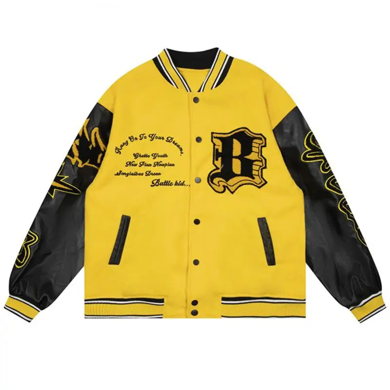 Pluto Flame Aura Varsity Jacket Pluto Clo uk | Official Website