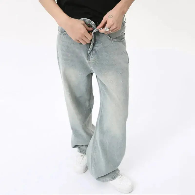 Pluto Light Blue Straight Jeans Pluto Clo uk | Official Website