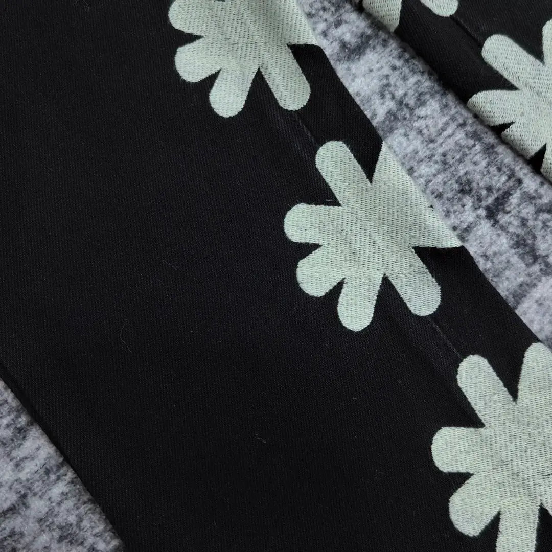 Pluto obsidian Punk Floral Straight Jeans Pluto Clo uk | Official Website