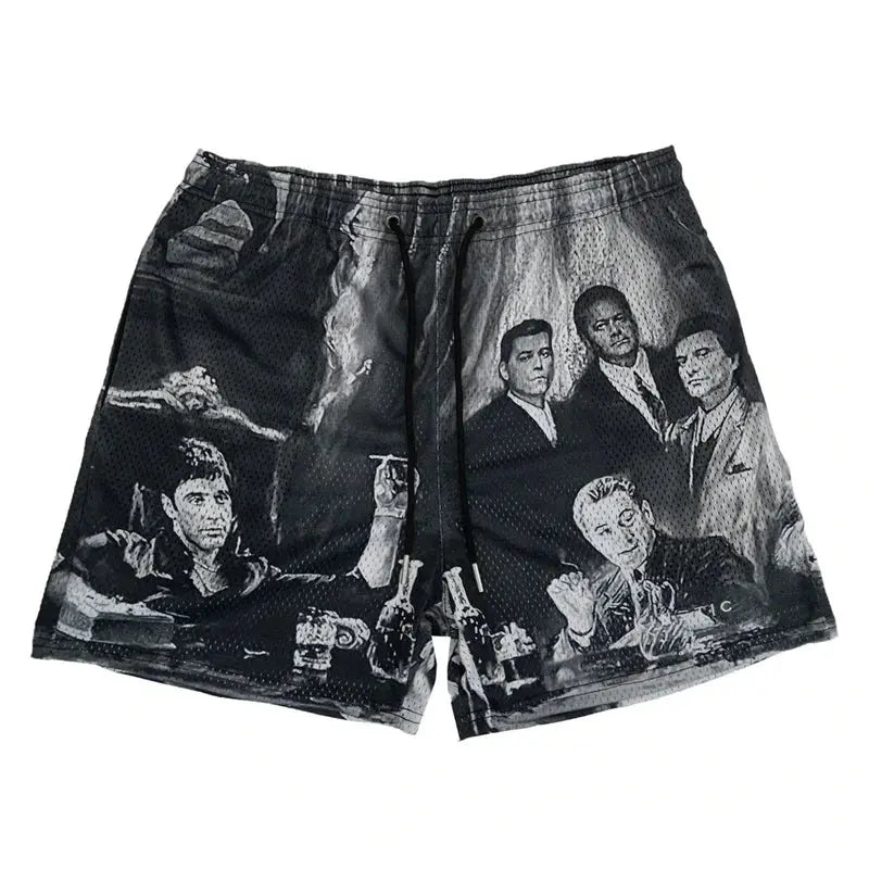 Pluto ScarFace Tony Montana Men’s Streetwear Shorts Pluto Clo uk | Official Website