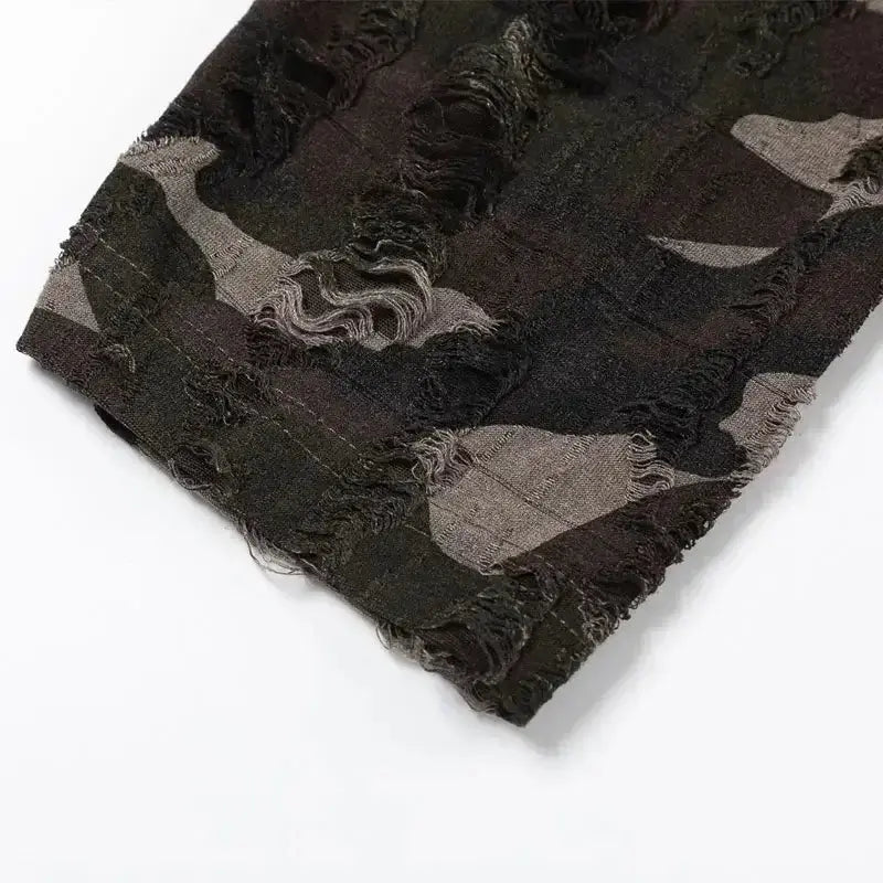 Pluto 72 Grunge Peice long Camo Sleeve T-Shirt Pluto Clo uk | Official Website