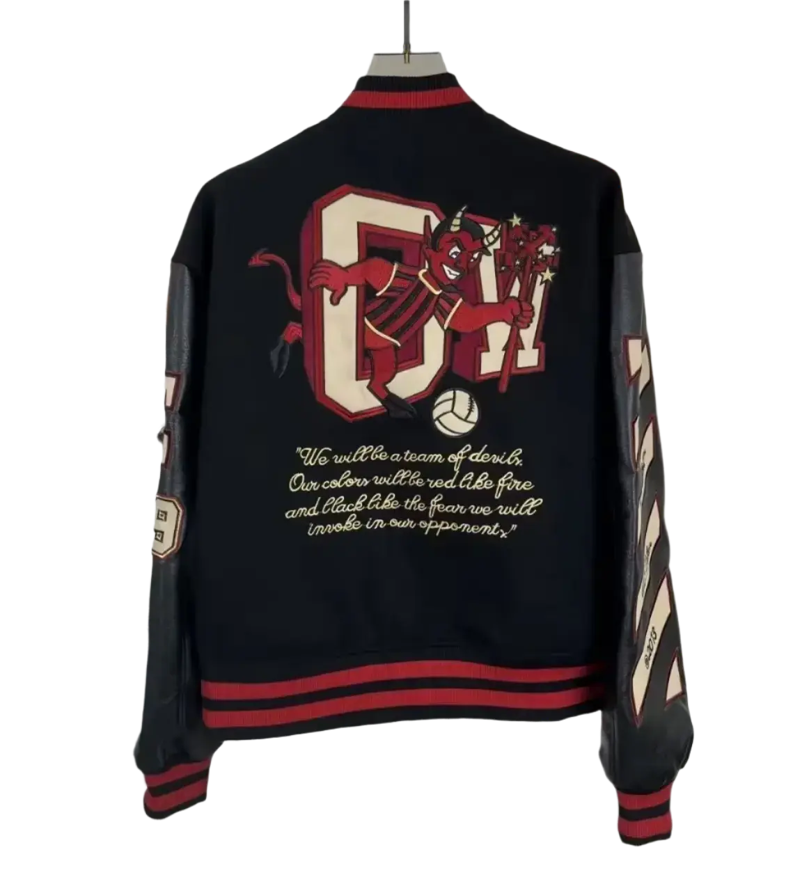 Pluto Ac Milan Varsity Jacket BLK Pluto Clo uk | Official Website