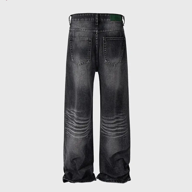 Pluto Simple High End Texture Blue Mens Straight Jeans Pluto Clo uk | Official Website