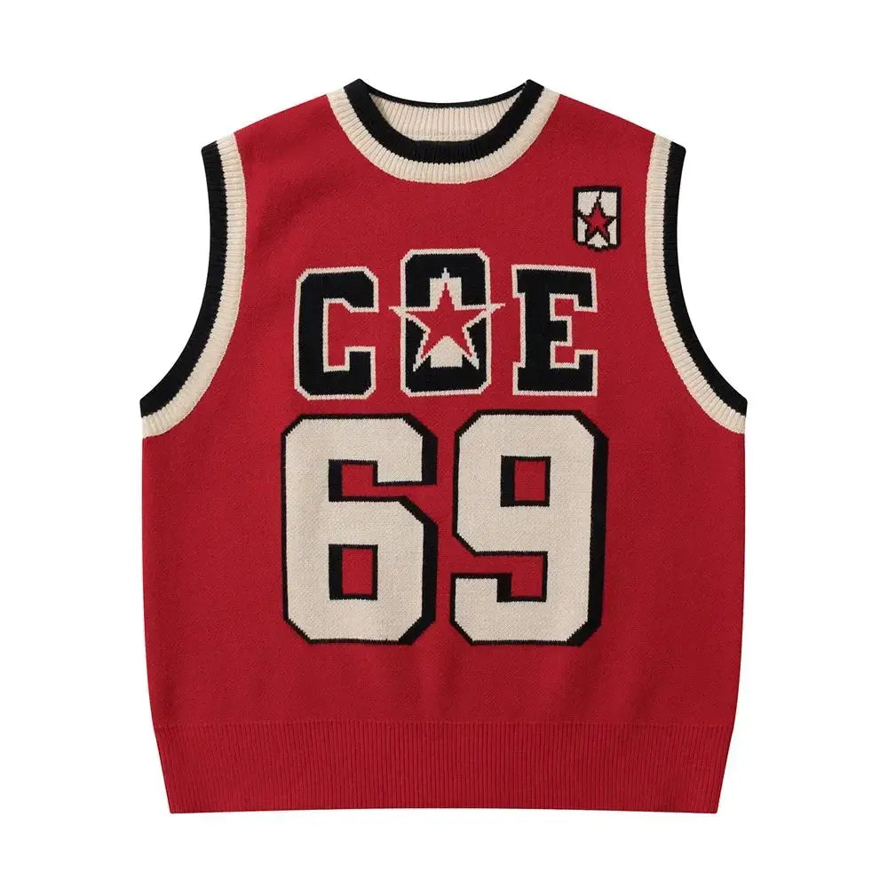 Pluto Team Choize Red Knitted Vest Jersey Pluto Clo uk | Official Website