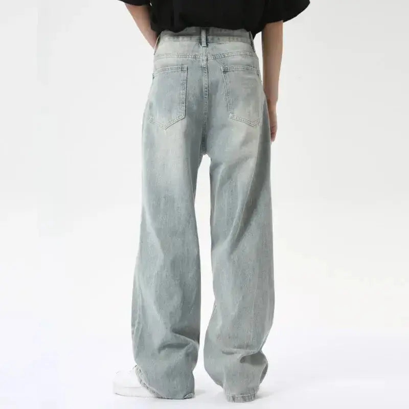 Pluto Light Blue Straight Jeans Pluto Clo uk | Official Website
